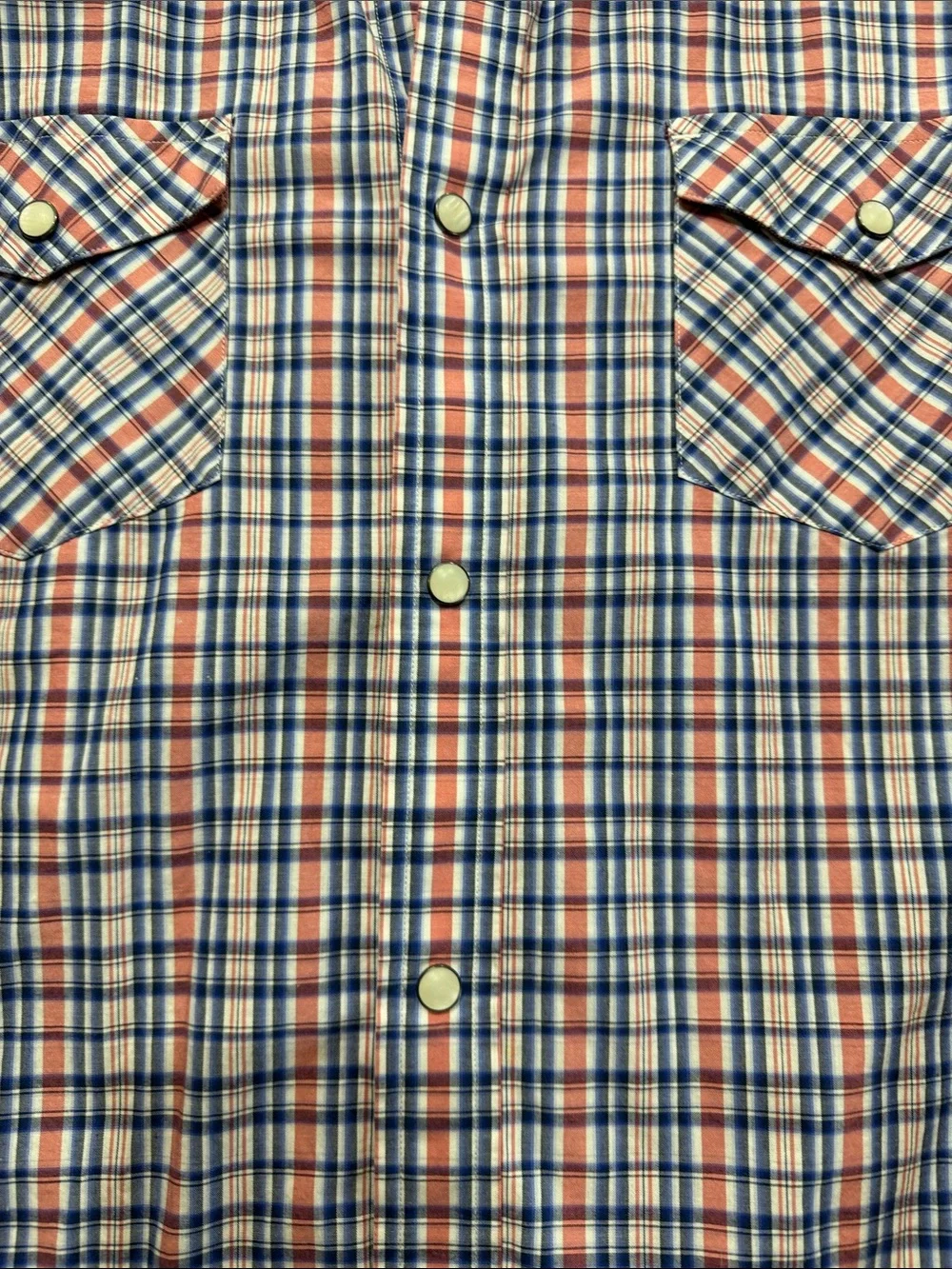 Banana Republic Red, Blue & White Plaid Button-Down Shirt
